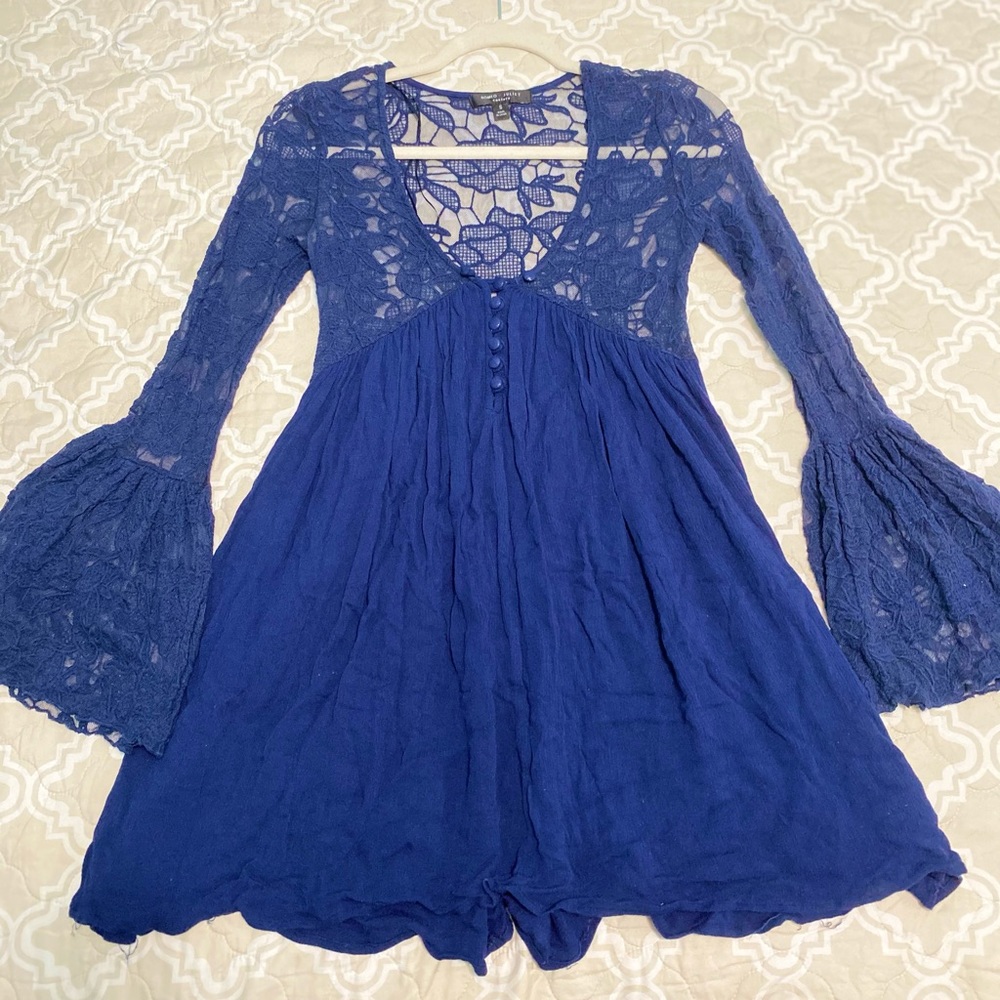 Vestido azul manga larga 💙